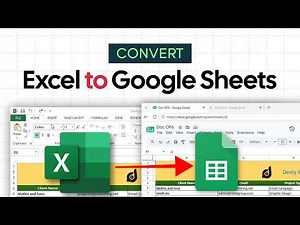 Quick Way to Convert Excel to Google Sheets
