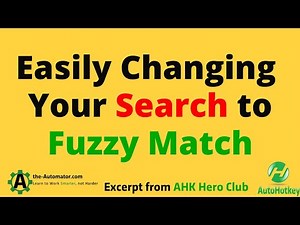 Changing Search to Fuzzy Match