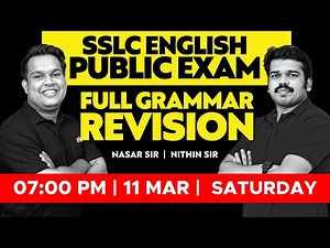 SSLC ENGLISH PUBLIC EXAM | FULL GRAMMAR REVISION | XYLEM SSLC