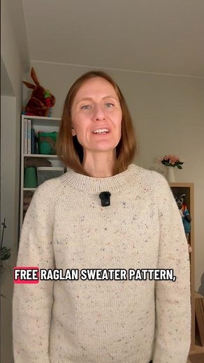 Links in my bio. This sweater is free, easy, and has a complete step-by-step video tutorial