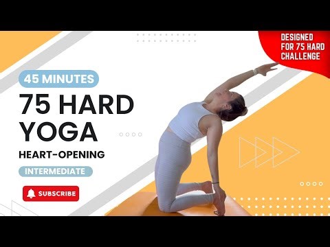 Day 17 Heart-Opening Power Flow – 75 Hard YOGA | Backbends, Wild Thing + Wheel Prep