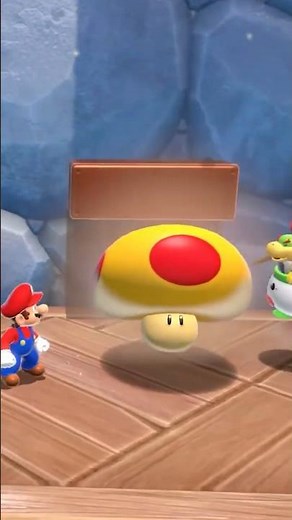 This happens when Mario uses a Mega Mushroom in Super Mario 3D World + Bowser Fury!