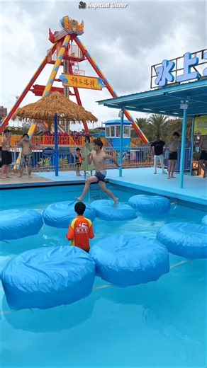 This water park game is as difficult as it gets #shortsvideo