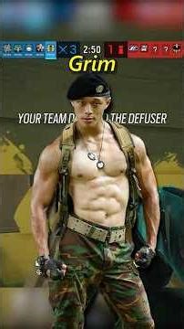 Rush with Grim NOT ASH in R6 #r6 #rainbowsix #r6siege #gaming #gamingsetup #shorts