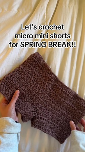 Crochet Micro Mini Shorts Tutorial for Spring Break