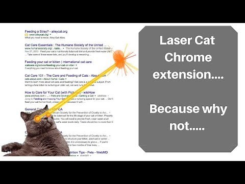 Laser Cat chrome extension