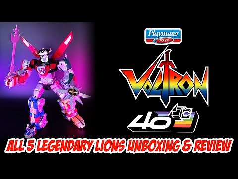 2024 Playmates Toys 40th Anniversary Voltron Action Figures Unboxing & Review