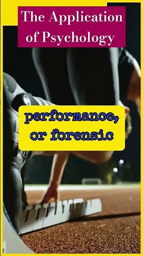 The application of Psychology #applicationofpsychology