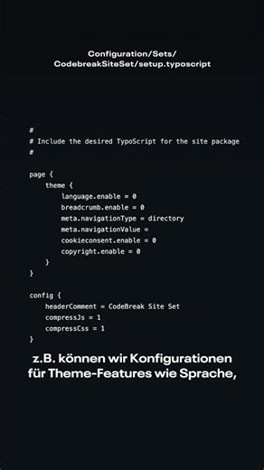 CodeBreak # 114 ☕ Site Sets – Teil 5: Typoscript