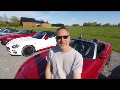 Suffolk Fiat/Abarth 124 Spider drive-out 2026