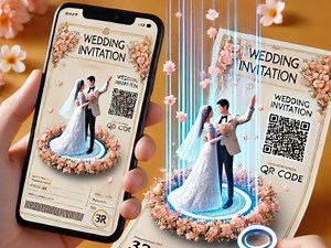3D AR-Based Wedding Invitation Card