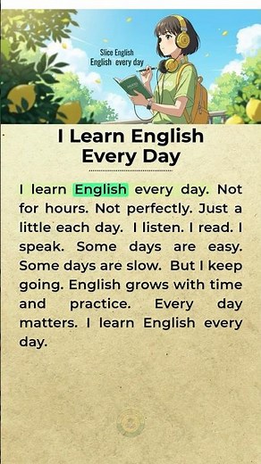 I Learn English Every Day | Simple Daily Practice #learnenglish