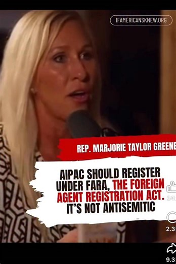 AGSpeakz on Instagram: "Rep. Marjorie Taylor Green exposes lobby group who has strong influence on American politics and elections. #politics #America #usa #Israel"