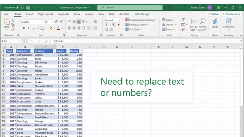 Suchen oder Ersetzen von Text und Zahlen in einem Arbeitsblatt