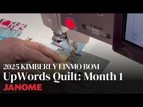 Kimberly Einmo UpWords Quilt: Month 1