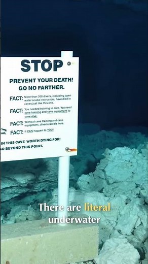 Underwater Cave Diving: The Terrifying Dangers You Need to Know #shorts