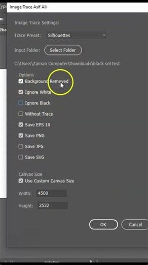 Ultra Master Image Trace Script 😱 Black & White + Color Any Size Save #BatchTrace #designautomation