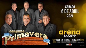 4.6K views · 44 reactions |  Conjunto Primavera llega para encender la noche con sus ritmos únicos.   https://bit.ly/3LoQdAX  Sábado, 6 de Abril  Contacto para fanáticos: 713-772-5900 Ven y sé parte de una experiencia musical que te llevará en un viaje a través de las emociones. ¡Una noche donde la música norteña reinará!  #ConjuntoPrimavera2024 #NocheDeEnsueño #HoustonCelebra | Arena Theatre | Facebook