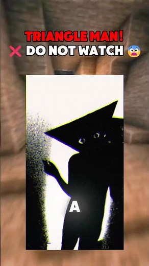 CURSED TRIANGLE MAN PT 2 ⚠️❌ do NOT watch alone 👇 #memes #funny