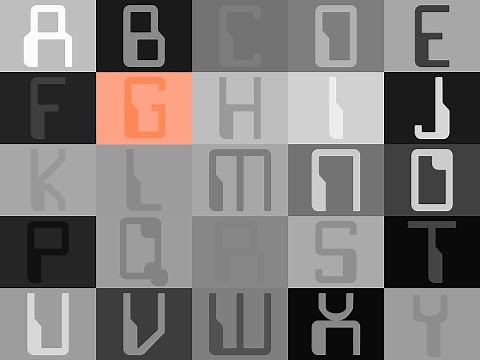 Artistic Alphabet, Color Series, G