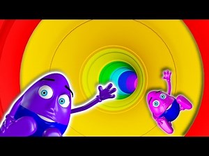 Magic 3D Indoor Playground Tunnel for Kids to LEARN COLORS Fun Cool Surprise Eggs Balls Part 1