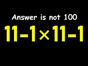 Only Geniuses Solve This Fast | PEMDAS Challenge