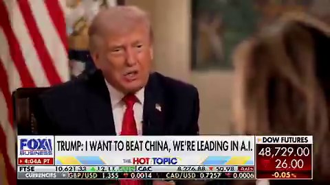 .@POTUS says "we're leading in AI" because of his policies:I said, "If you want to build it, you have to build your own power" — and they will be giving excess power back into our grid. We're beating China on AI and on the economy.