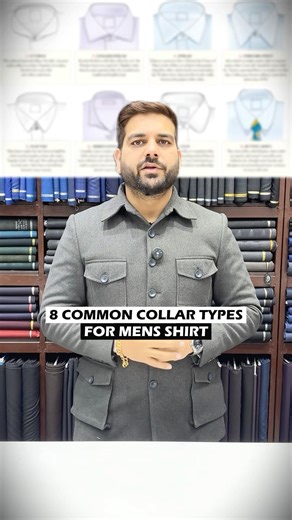 Eight common collar types for men’s Shirt