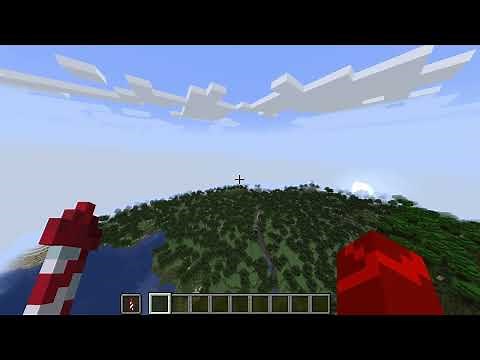 How to fly with an Elytra in Minecraft creative mode. (Check Description.)