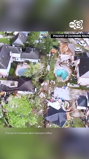 Officials say a tornadic storm tore through northwest Harris County, leaving widespread damage and knocking out power across the area. | ABC13 Houston