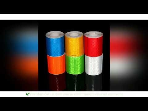 5cm*3M Reflective Car Stickers Outdoor Waterproof Warning Tapes White Red Fluorescent Yellow Reflect