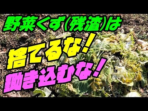 [Home gardening] "How to make compost" Turn waste (vegetable scraps) into great compost!