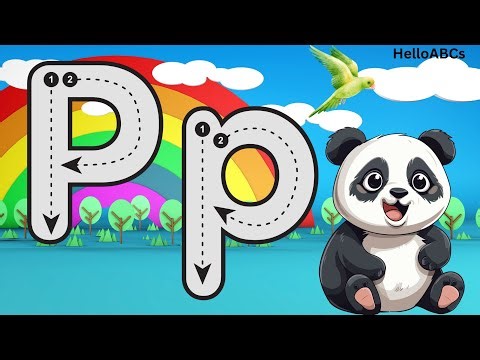 How to Write Letter P | Read & Speak Letter P #helloabcs #lettersforkids #abcwriting #kids #alphabet