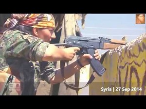 KURDISH GIRLS FIGHTERS IN REAL BATTLE vs. ISIS in Kobani