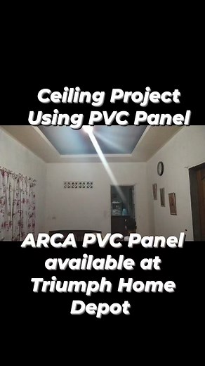 Ceiling Project Materials *Double Furring *Carrying Channel *W Clip *ARCA PVC Panel *ARCA PVC clip Materials available at Triumph Home Depot | Jaye Randale Mongcal