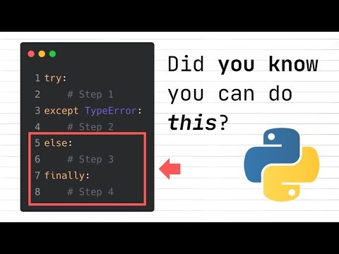 Try.. & Except Has Some Secret Functionality in Python