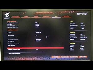 How to Change Secure Boot Mode on GIGABYTE AORUS Z690 Series