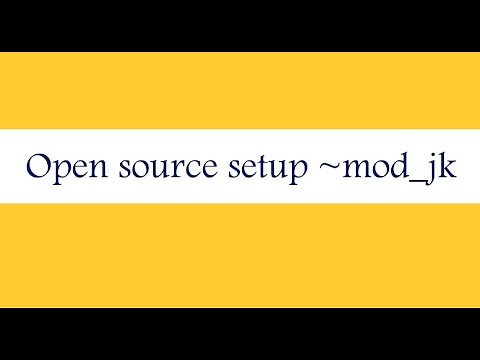 How to setup mod_jk and tomcat
