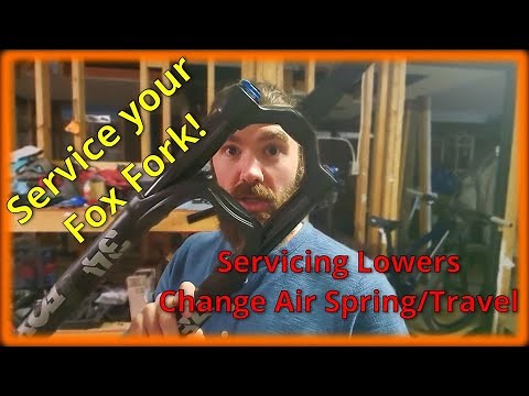 FOX 34 Fork Service: How to service the lowers and change air shaft