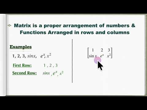 Matrices Basics Explained | Definition, Elements & Notation | B.Pharmacy JNTUH