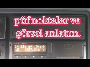 Takograf cihazı dinlenme ve çalışma süreleri.