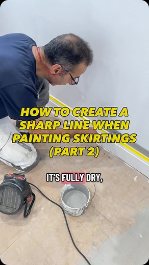 How to create sharp lines on skirting boards (PART 2) The reveal! #decorating #homerenovation #painting #homeimprovements #tips #howto | Distras Quality Decorating