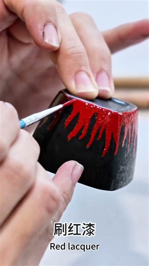 #handmade #lacquer Raised Lacquer Technique — Process Demonstration.💃🏻🥰🥰