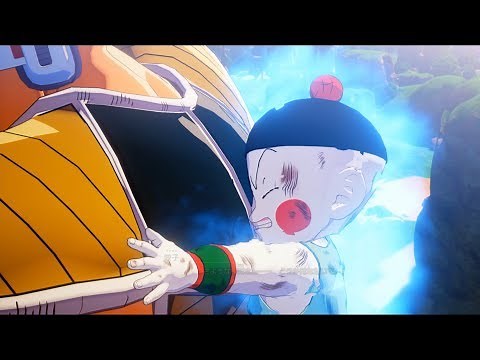 Chaozu protects Tien Shinhan and attempts to self-destruct against Nappa [Dragon Ball Z Kakarot #9]