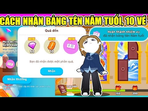 CÁCH NHẬN BẢNG TÊN NĂM TUỔI, 15 VÉ VÀ 8 VỊ TRÍ NƯỚC PHÉP BÓNG TỐI Ở THỊ TRẤN | Play Together
