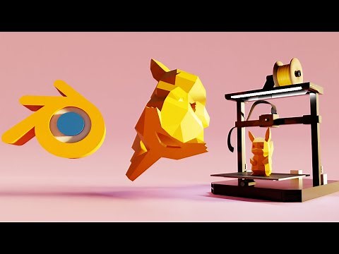 ✅ Como hacer MODELOS STL HUECOS EN BLENDER para IMPRESIÓN 3D