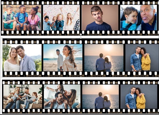 Edible Film Strip Cake Wrap: Personalized Photo Icing Strips (pre-cut, 3 Strips/sheet) - Etsy