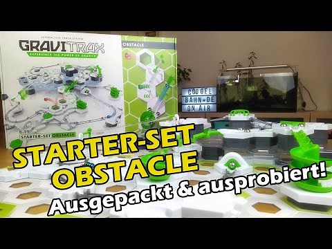 NEW: Gravitrax Starter Set OBSTACLE 😲 Set with bridges, spiral, trampoline, cable car & transfer