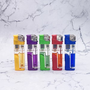 [Hot Item] Wholesale Refillable Electronic Gas Lighter with LED