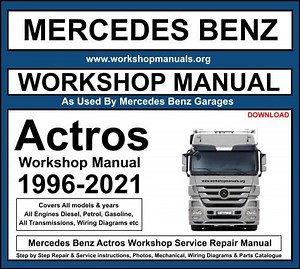Mercedes Actros Workshop Repair Manual Download